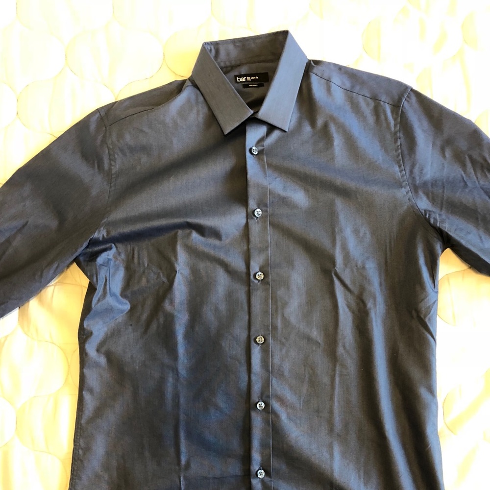 Bar III Men’s dress shirt. Blue. 15 1/2. 34/35